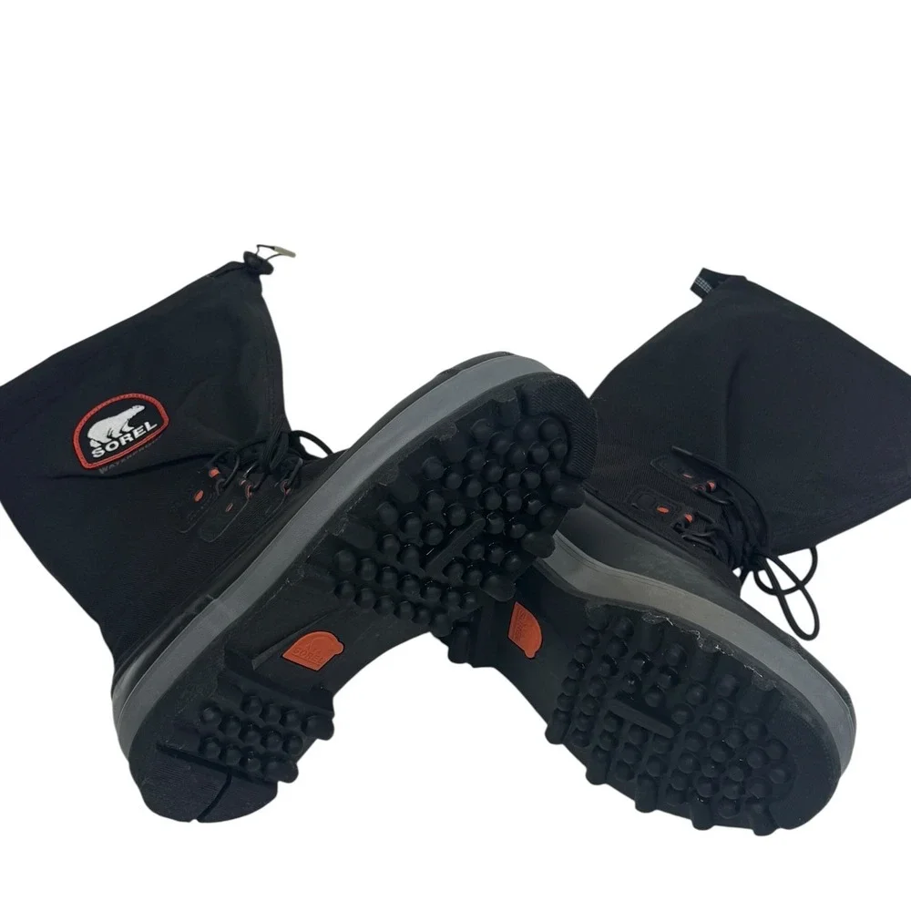 Sorel Alpha Pac‎ XT Mens 12 Black Waterproof Winter Snow Boots NM2129-010